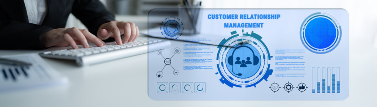 Customer Relationship Management (CRM) system for business. A platform to manage customer interactions, support services, and improve satisfaction. Motif