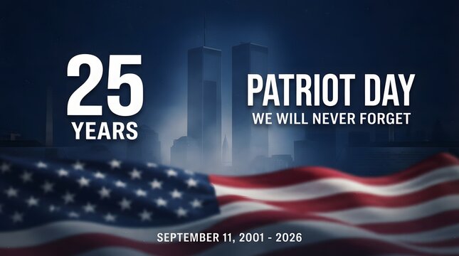 Remembering 9 11 twenty five years later patriot day memorial tribute