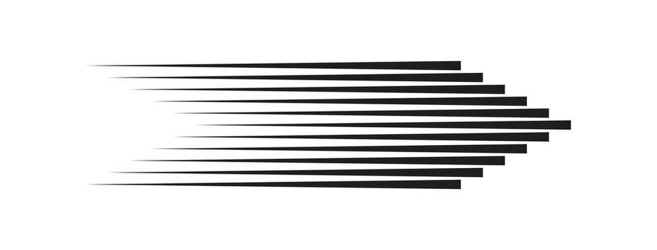Abstract Directional Arrow Vector, Horizontal Line Speed Motion Symbol for Modern Graphic Design.eps