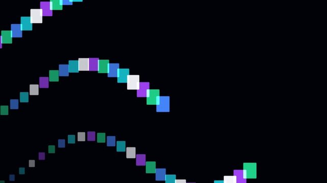 Hex Grid Viper glitch digital cyber python stock motion video rendered with NEON CYBER CYAN neon serpent graphics.  Ideal for cyberpunk music videos, glitch video overlays, cyberpunk motion background