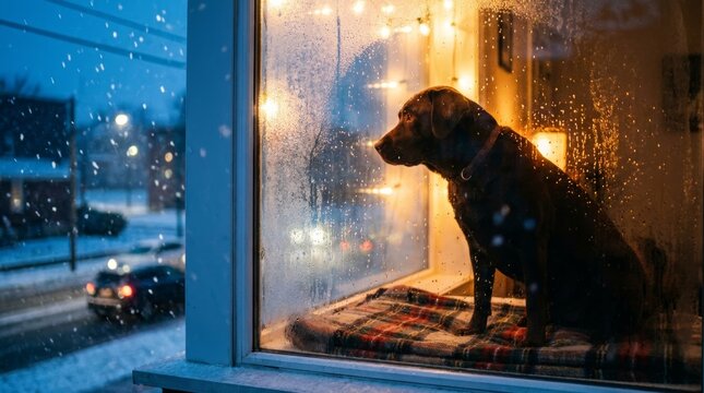 dog pet animal labrador puppy canine brown scene