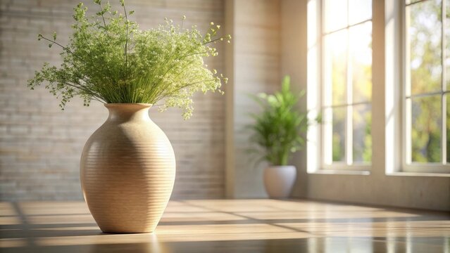 Minimalistic natural vase