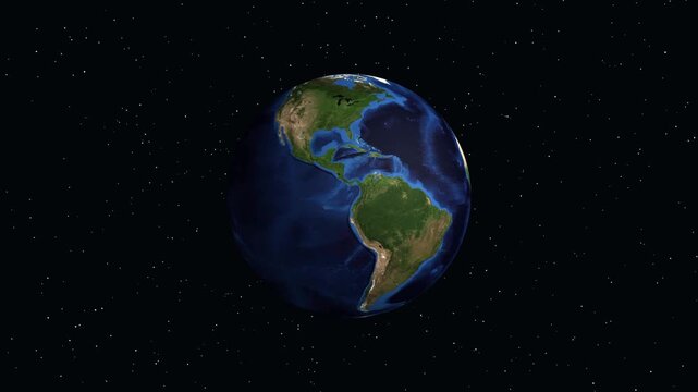 Animated Zoom In To Al Bayda Libya On Rotating Earth Globe
