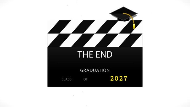 Graduation Class of The End Movie Clapper