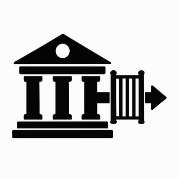 Bank Data Access Closed Gate Privacy Icon