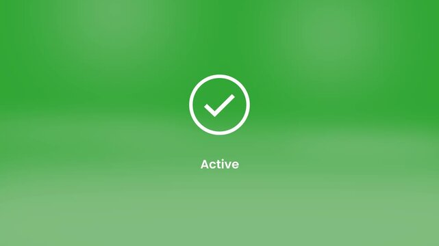 Account Activated and connected Success with loading circle bar idea.motion graphics of modern mobile interface account activation verification access