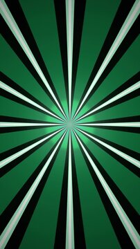 Rotating emerald green sunburst starburst seamless loop motion