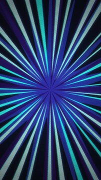 Comic book speed lines radial burst seamless loop motion background