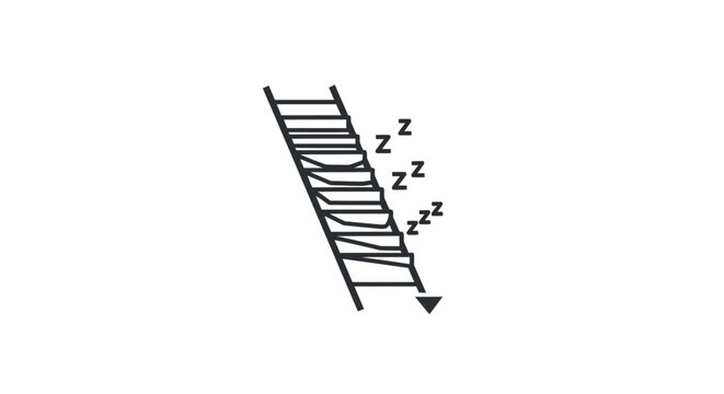 Ladder with Sleeping Steps