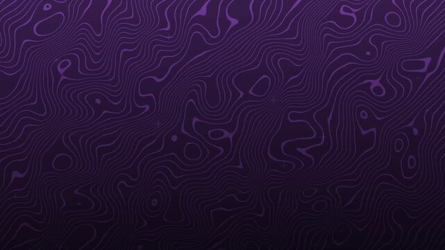 Topographic contour line background animation, Dark abstract background with fine flowing contour lines resembling a topographic map, creating a modern textured pattern with subtle depth.