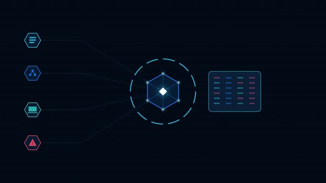 AI powered security operations center analyzing cyber alerts, monitoring threats, and managing enterprise cybersecurity intelligence automatically. 
