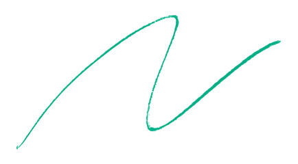 Obraz premium green pencil strokes isolated on transparent background
