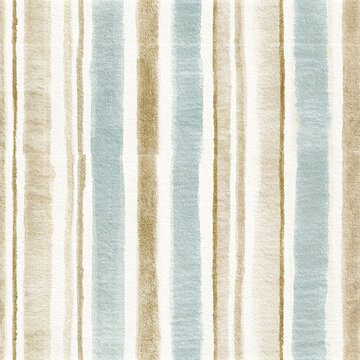 Soft vertical stripes pattern with beige and light blue watercolor texture creating calm and natural coastal vibe