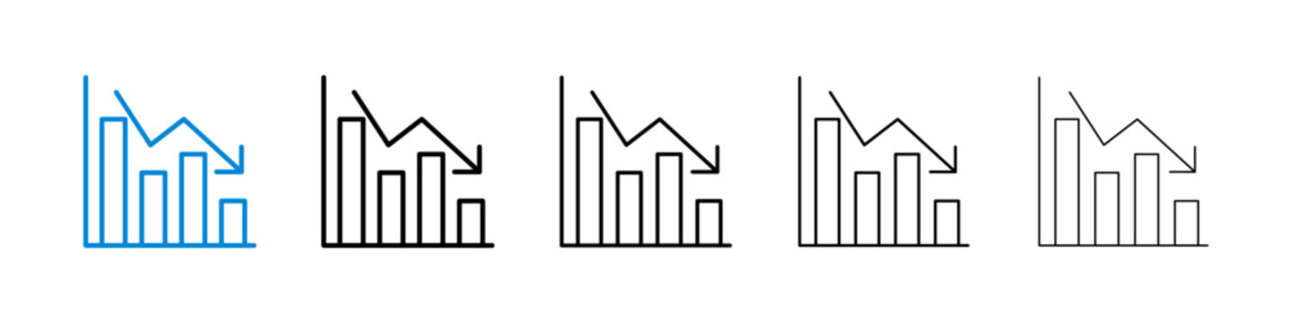 Chat arrow down icon flat outline in black