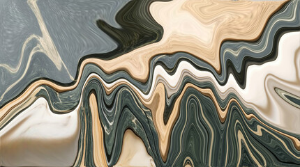 Obraz premium Abstract fluid marble background with wavy organic lines and patterns