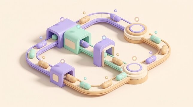 Interactive workflow automation system with colorful modular components
