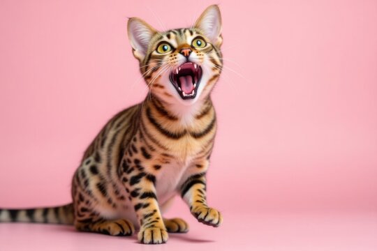 Shocked Cat Memes With a Surprised Tabby Cat Sitting and Showing a Funny Expression