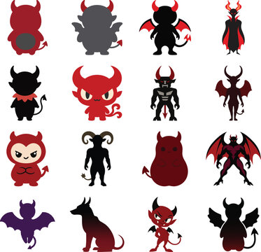 Little Devils, Winged Demons, and Shadow Imp Character Collection