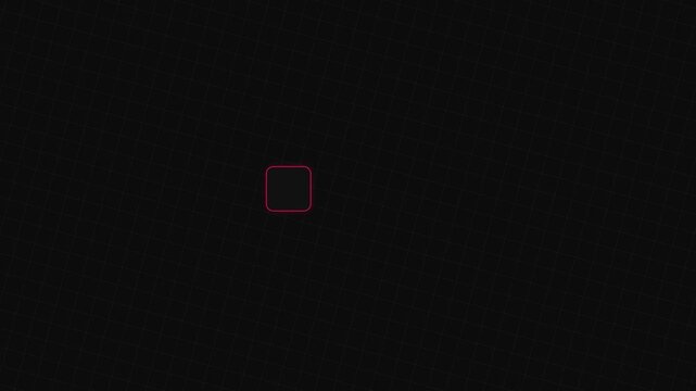 Checklist animation featuring glowing neon checkmark icons appearing sequentially inside square boxes on a dark grid background for task completion and productivity management concepts
