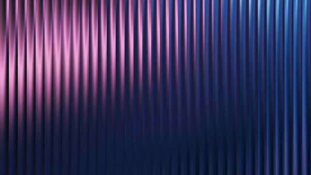 Vertical ribbed texture with blue and purple gradient lighting