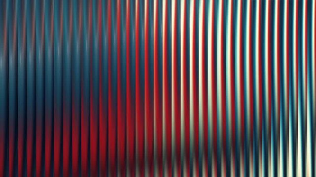 Vertical stripes with red, white, and blue gradient color shifts