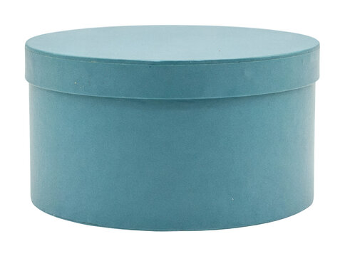 teal round box png circular gift box png aqua isolated transparent background image