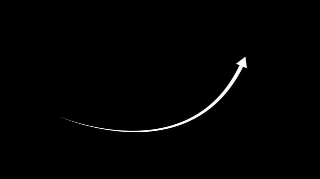 Business Financial Growth Chart Animation with Upward Arrow and Profit Increase Animation video.