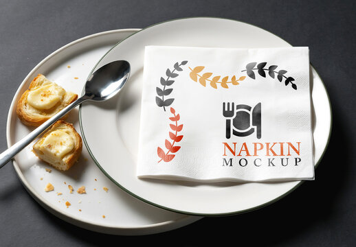 Napkin Mockup Template