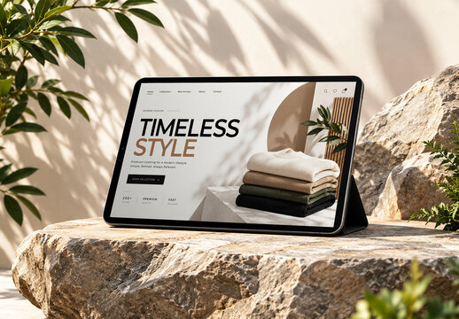 Modern Tablet Screen Mockup
