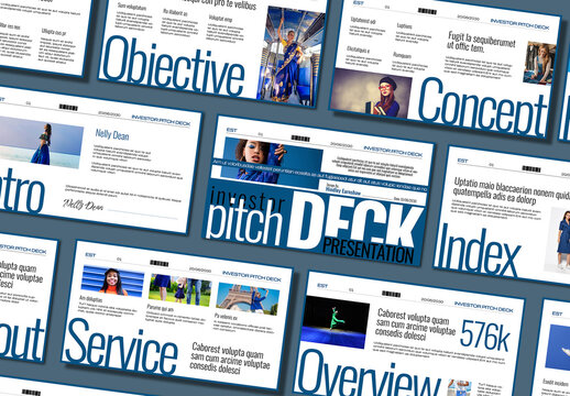 Investor Pitch Deck Presentation template