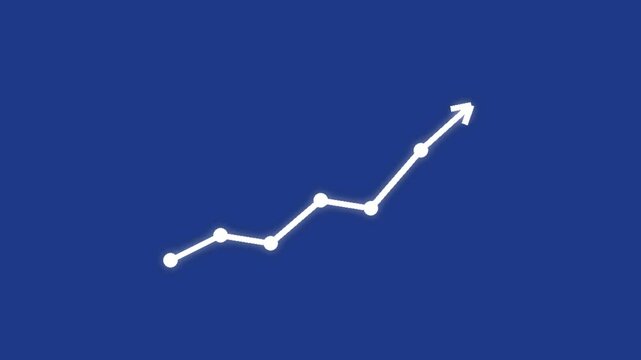 Rupee Rate Decrease Cost Reduction Icon Loop on Green Background