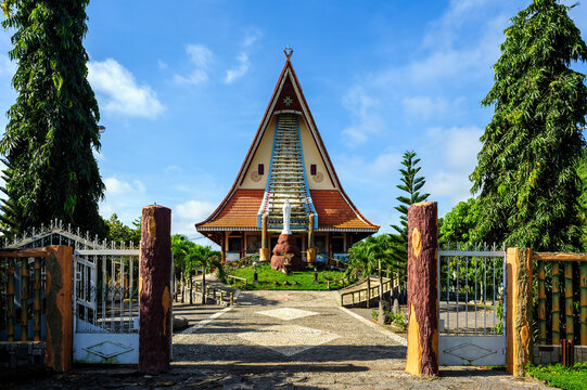 A beautiful Catholic church in Dong Nai Province, Vietnam.