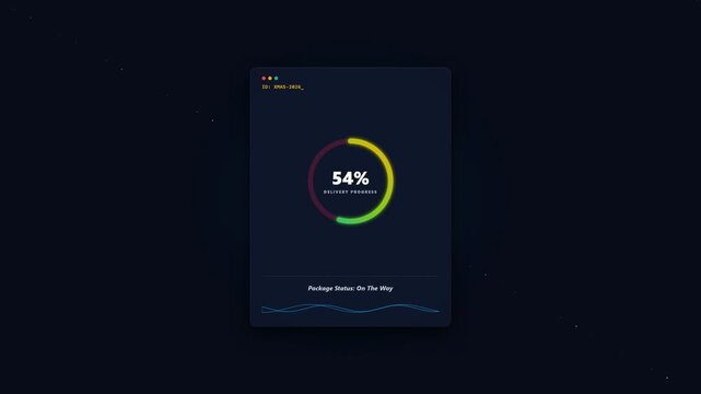 
Digital Delivery Progress Bar Interface Animation



