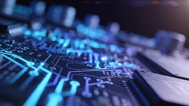 Energy pulses flowing across a circuit board electronic processor
