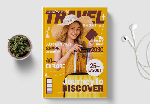 Travel Magazine Cover Template