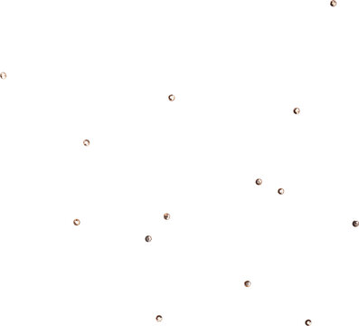 Champagne Shiny Metallic Scattered Rhinestones Decoration