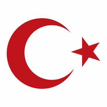 Turkish Crescent and Star for Gaziler Gunu Veterans Day