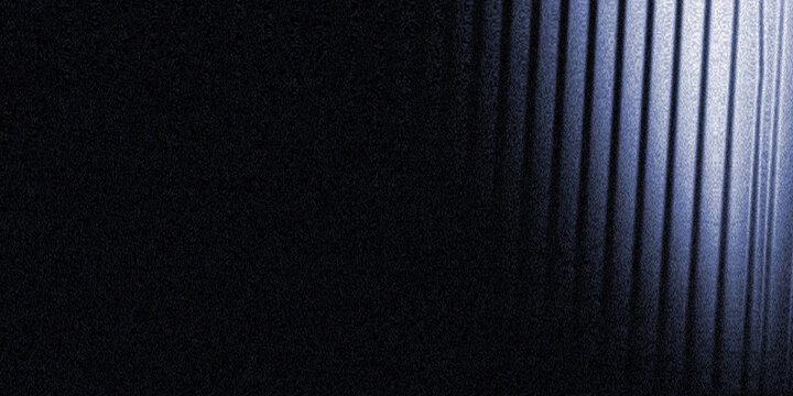 Electric blue vertical glow emerging from the edge of a dark grain background, creating a subtle illuminated gradient with soft lines, deep shadows, and minimalist digital depth