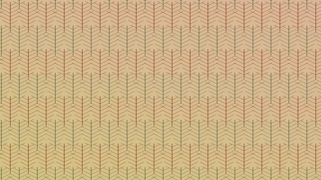 Feather pattern background in boho terracotta seamless loop