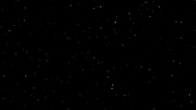 snow falling snowflake winter particle snowfall overlay isolated on black background for christmas video composite