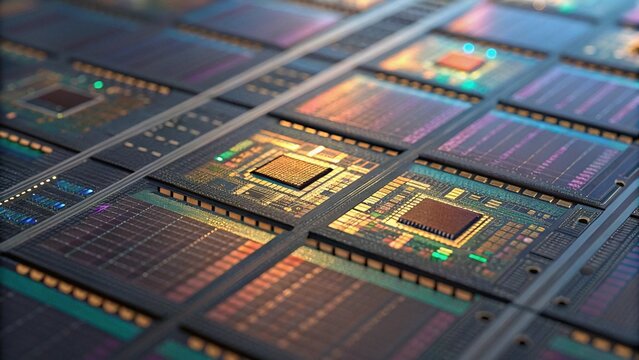 Silicon semiconductor microchip wafer production