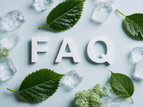 A Spa Day metaphor, concept or idea for FAQ, FAQ's or frequently asked Questions