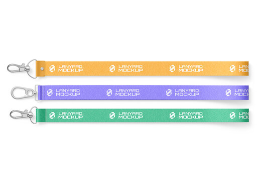 Lanyard Strap Mockup Set