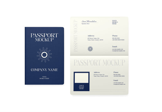 Passport Cover Mockup 