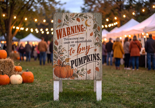 Halloween Wooden Sign Mockup