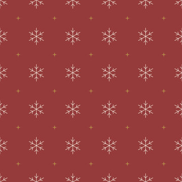 Burgundy Nordic snowflake winter pattern
