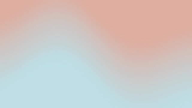 Moving soft coral and cyan gradient abstract background