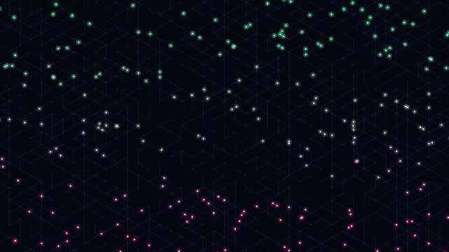 Seamless Loop Kinetic Isometric Penrose Labyrinth, Impossible Geometry Optical Illusion Tech Background