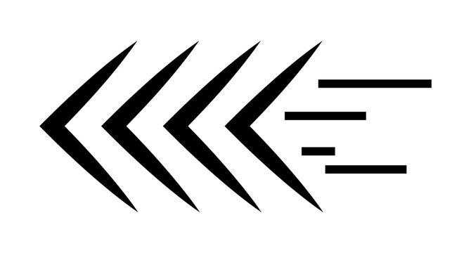 Black and White Arrow Vector Set, Directional Symbols and Icons, Lightning Bolt, Business Signs, Nature Elements and Decorative Graphic Design Illustration
