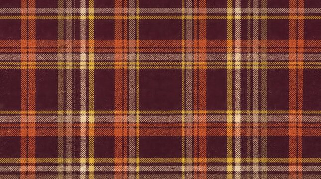 Classic tartan plaid seamless pattern in shades of red gold and brown